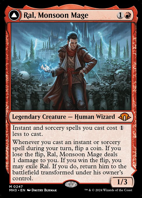 Ral, Monsoon Mage // Ral, Leyline Prodigy (MH3 247)