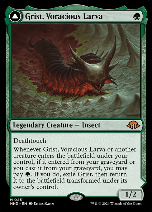 Grist, Voracious Larva // Grist, the Plague Swarm (MH3 251)