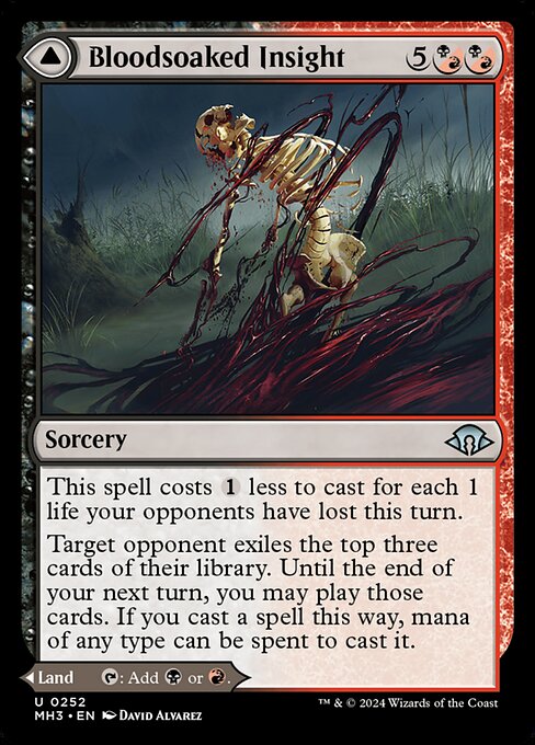 Bloodsoaked Insight // Sanguine Morass (MH3 252)