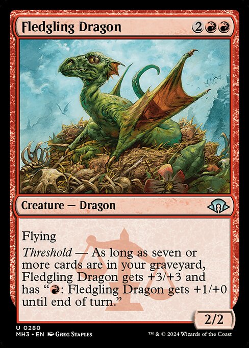 Fledgling Dragon (MH3 280)