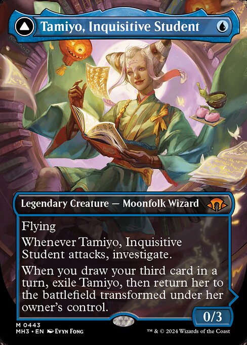 Tamiyo, Inquisitive Student // Tamiyo, Seasoned Scholar (MH3 443)