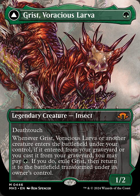 Grist, Voracious Larva // Grist, the Plague Swarm (MH3 446)