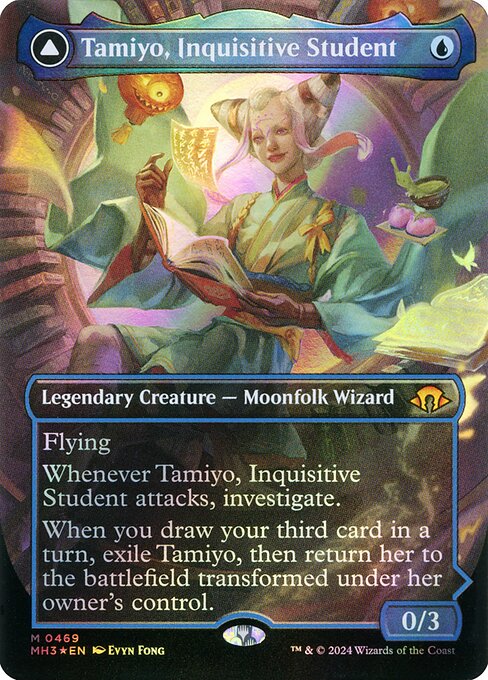 Tamiyo, Inquisitive Student // Tamiyo, Seasoned Scholar (MH3 469)
