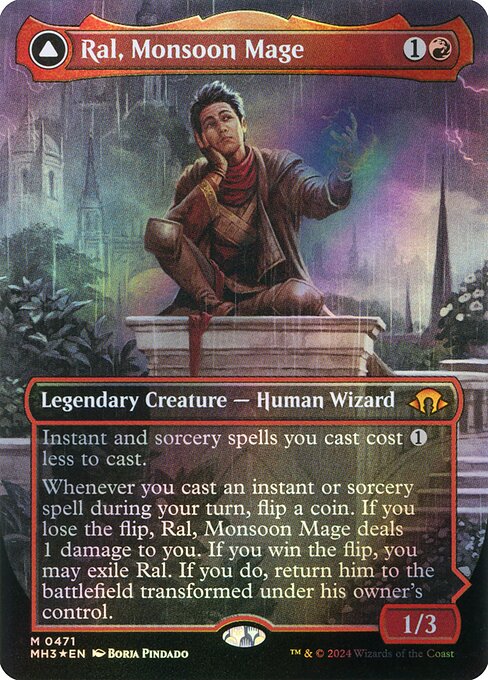 Ral, Monsoon Mage // Ral, Leyline Prodigy (MH3 471)