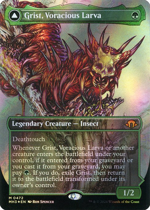 Grist, Voracious Larva // Grist, the Plague Swarm (MH3 472)