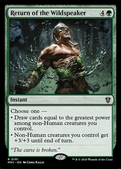 Return of the Wildspeaker (MKC 181)