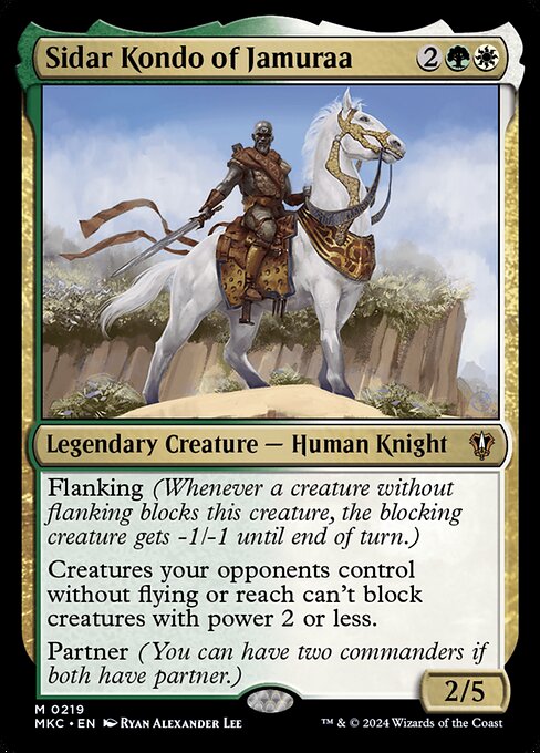 Sidar Kondo of Jamuraa (MKC 219)