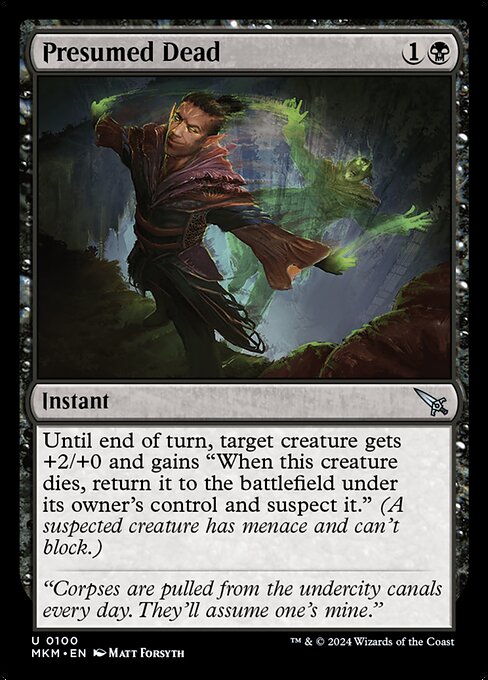 Presumed Dead (MKM 100)