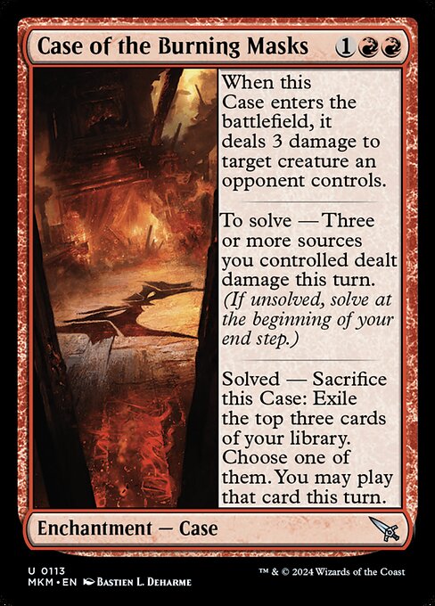 Case of the Burning Masks (MKM 113)