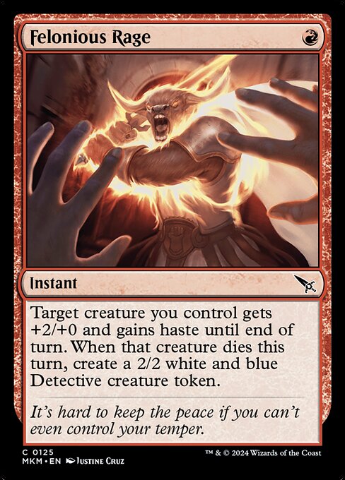 Felonious Rage (MKM 125)