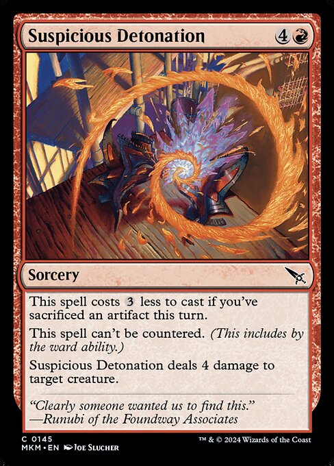 Suspicious Detonation (MKM 145)