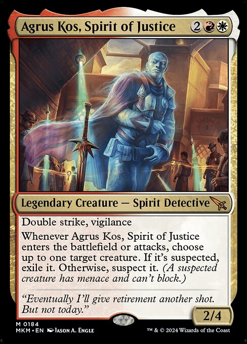 Agrus Kos, Spirit of Justice (MKM 184)