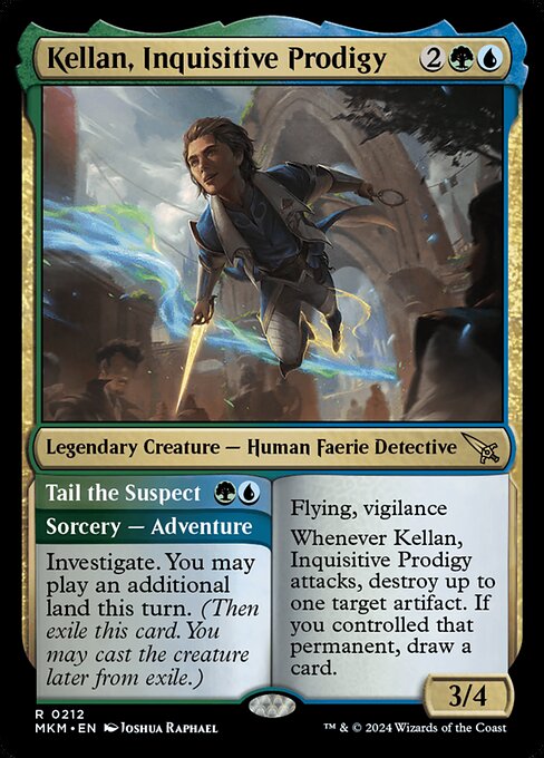 Kellan, Inquisitive Prodigy // Tail the Suspect (MKM 212)