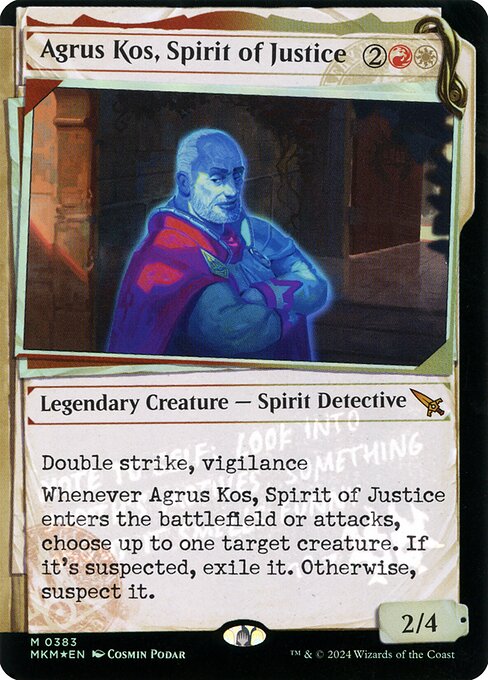 Agrus Kos, Spirit of Justice (MKM 383)