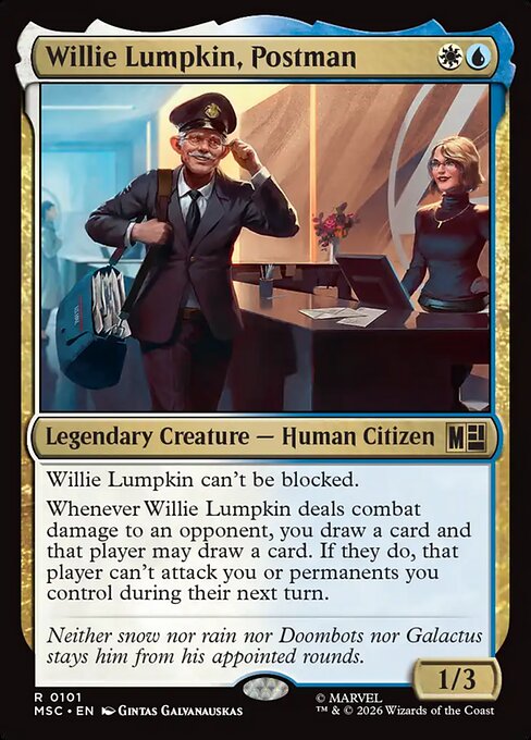 Willie Lumpkin, Postman (MSC 101)