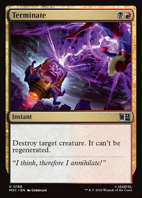 Terminate (MSC 189)