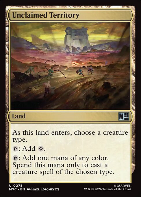 Unclaimed Territory (MSC 275)