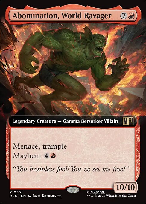 Abomination, World Ravager (MSC 355)