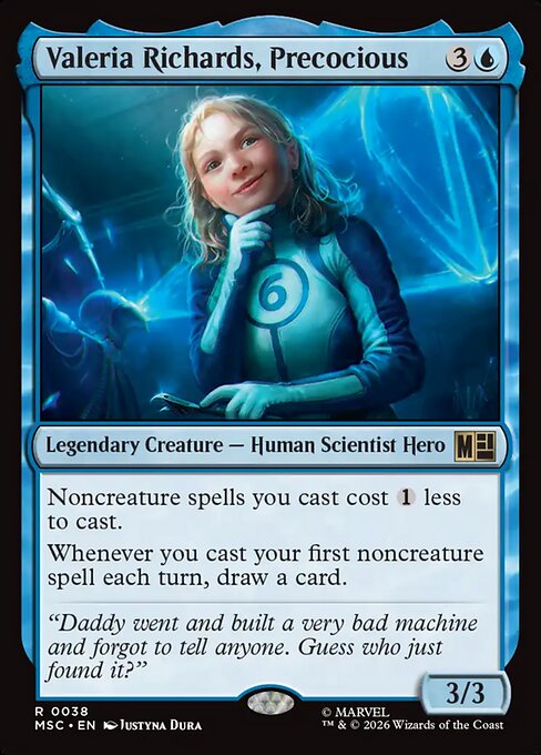 Valeria Richards, Precocious (MSC 38)