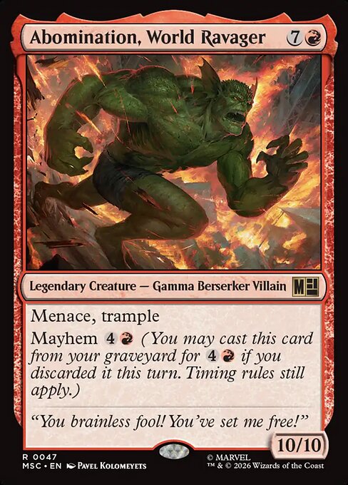 Abomination, World Ravager (MSC 47)