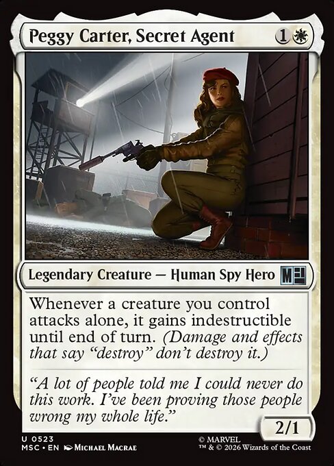 Peggy Carter, Secret Agent (MSC 523)