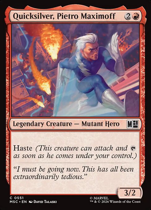 Quicksilver, Pietro Maximoff (MSC 551)