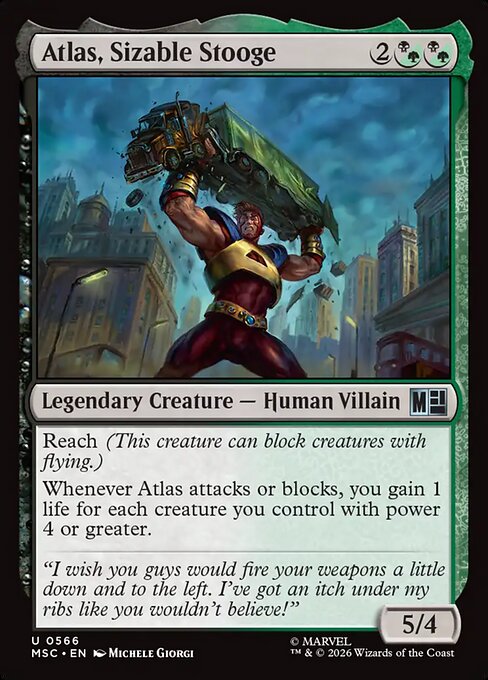 Atlas, Sizable Stooge (MSC 566)