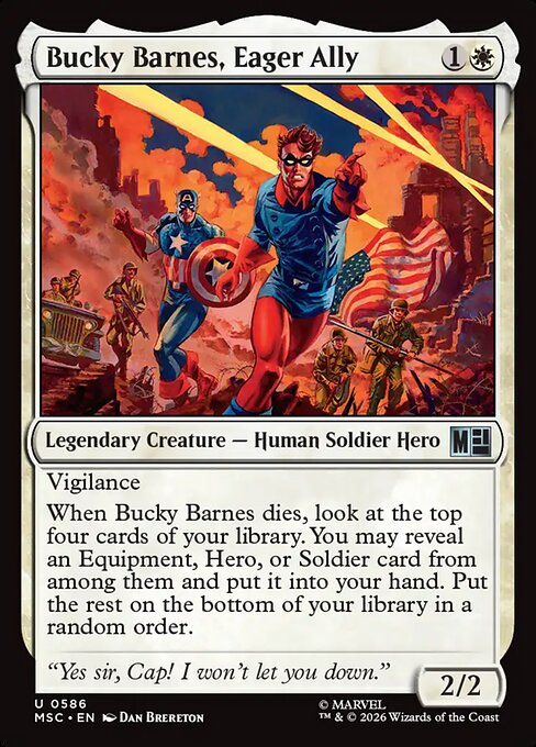 Bucky Barnes, Eager Ally (MSC 586)