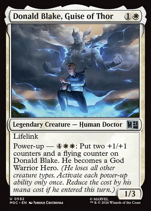 Donald Blake, Guise of Thor (MSC 592)