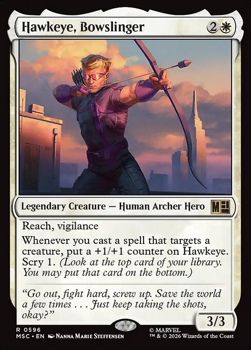 Hawkeye, Bowslinger (MSC 596)