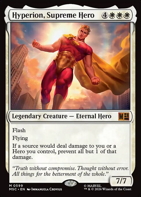 Hyperion, Supreme Hero (MSC 599)