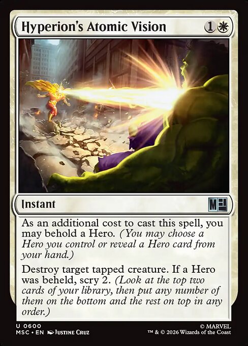 Hyperion's Atomic Vision (MSC 600)