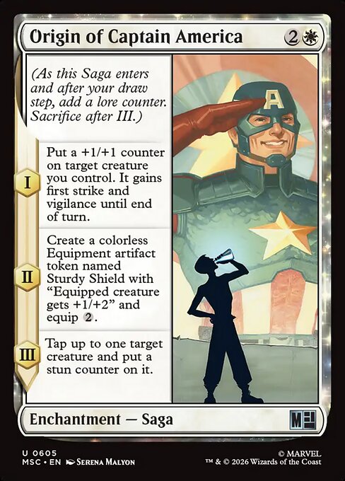 Origin of Captain America (MSC 605)
