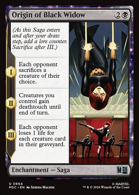 Origin of Black Widow (MSC 664)