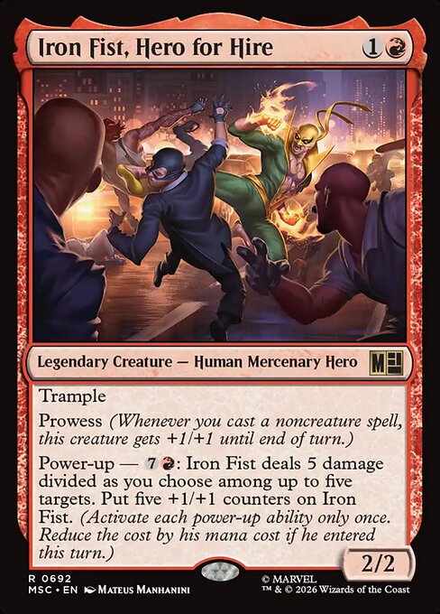 Iron Fist, Hero for Hire (MSC 692)