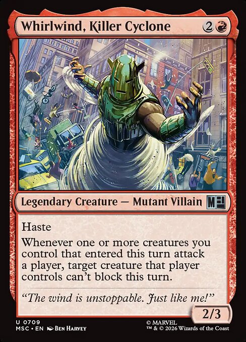 Whirlwind, Killer Cyclone (MSC 709)