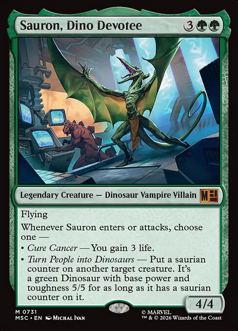 Sauron, Dino Devotee (MSC 731)