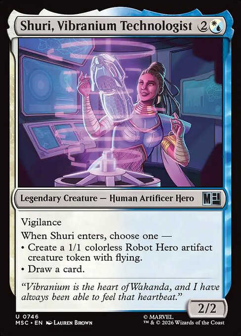Shuri, Vibranium Technologist (MSC 746)