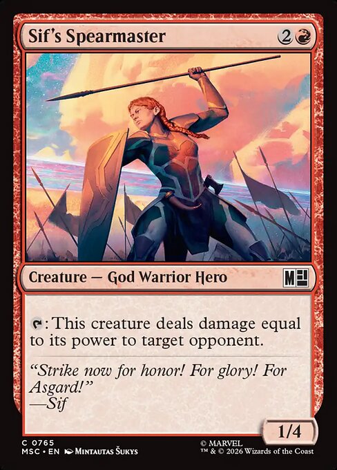 Sif's Spearmaster (MSC 765)