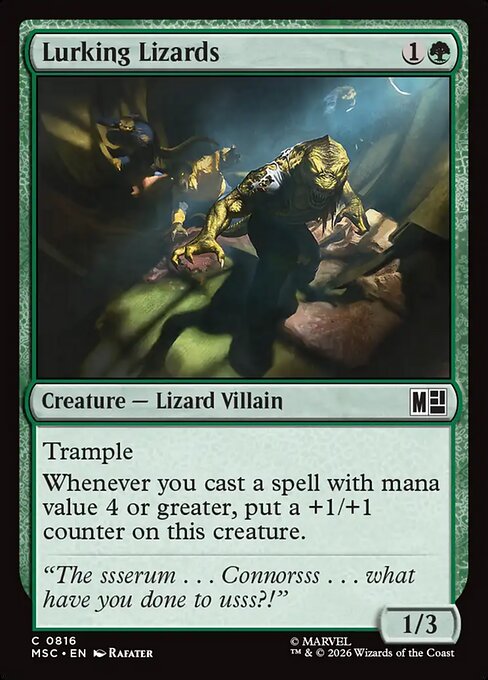 Lurking Lizards (MSC 816)