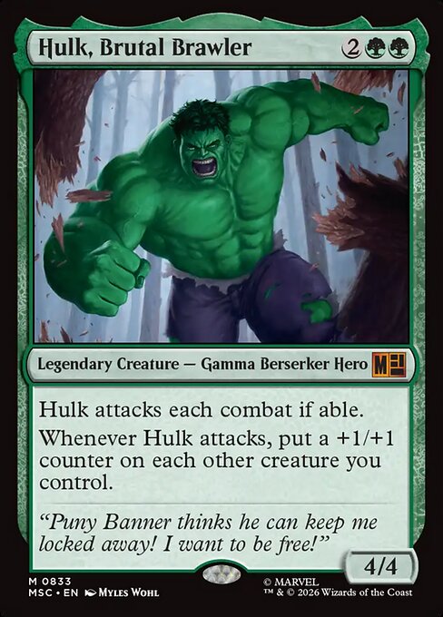 Hulk, Brutal Brawler (MSC 833)