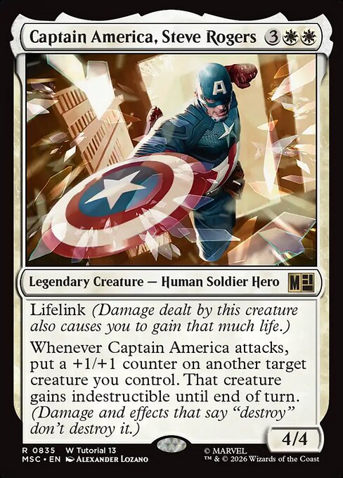 Captain America, Steve Rogers (MSC 835)