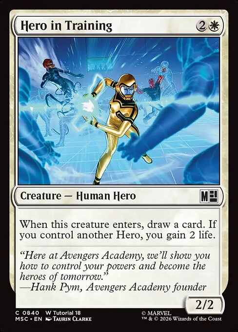 Hero in Training (MSC 840)
