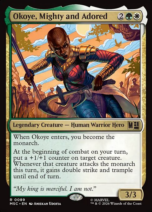 Okoye, Mighty and Adored (MSC 89)