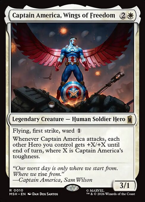 Captain America, Wings of Freedom (MSH 10)