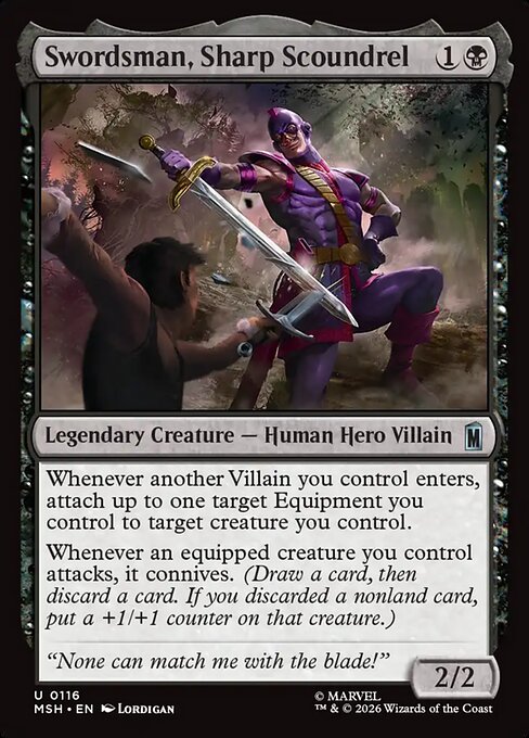 Swordsman, Sharp Scoundrel (MSH 116)
