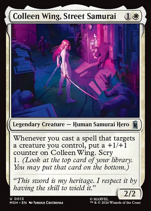 Colleen Wing, Street Samurai (MSH 13)