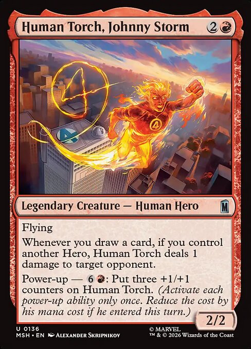 Human Torch, Johnny Storm (MSH 136)