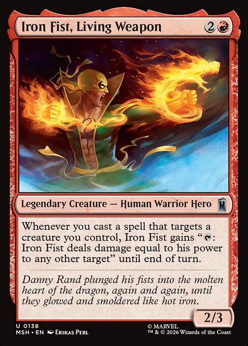 Iron Fist, Living Weapon (MSH 138)