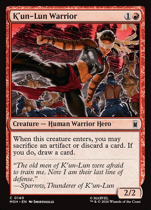 K'un-Lun Warrior (MSH 140)